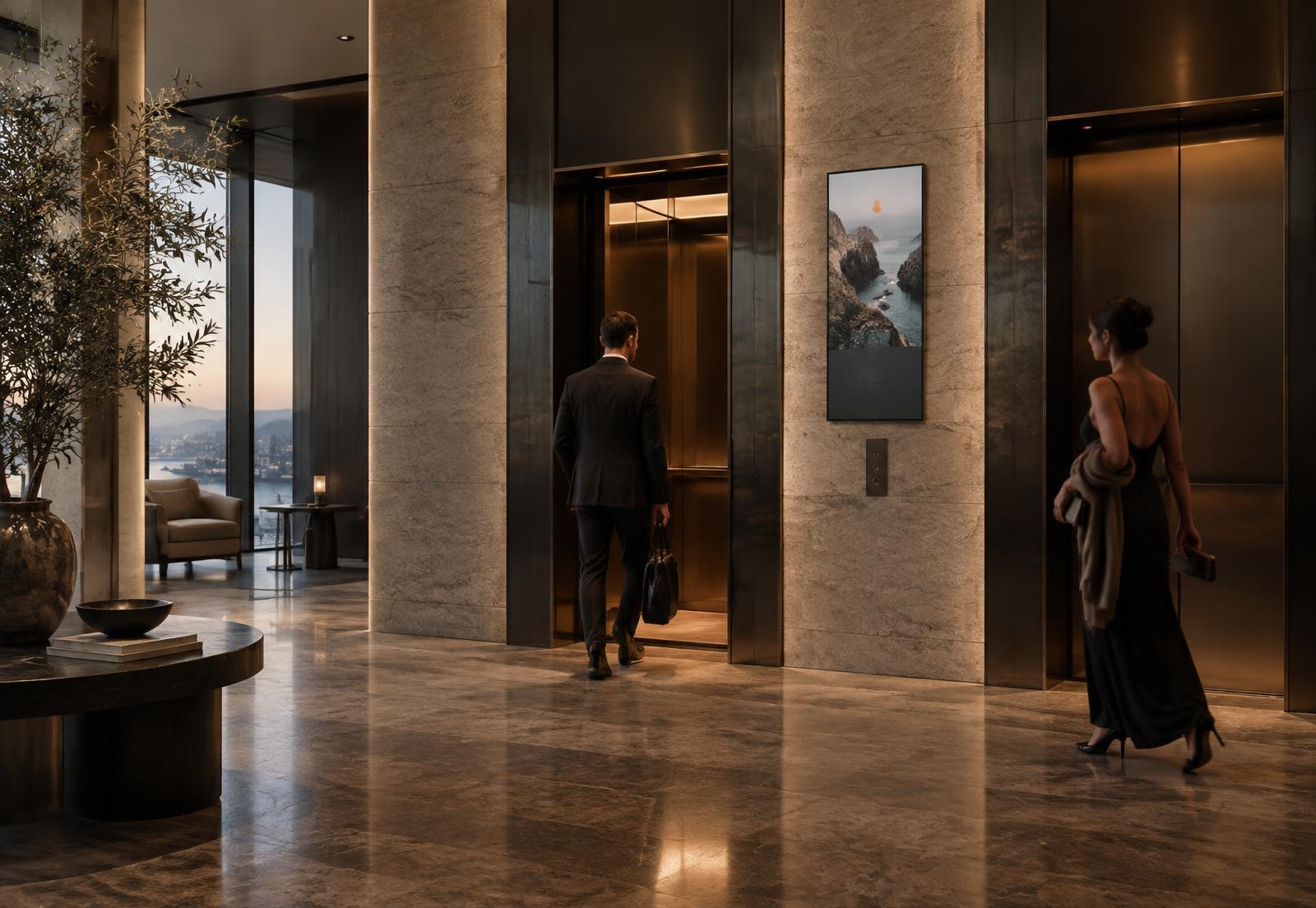 hospitality property with integrated BITSCOM building communications