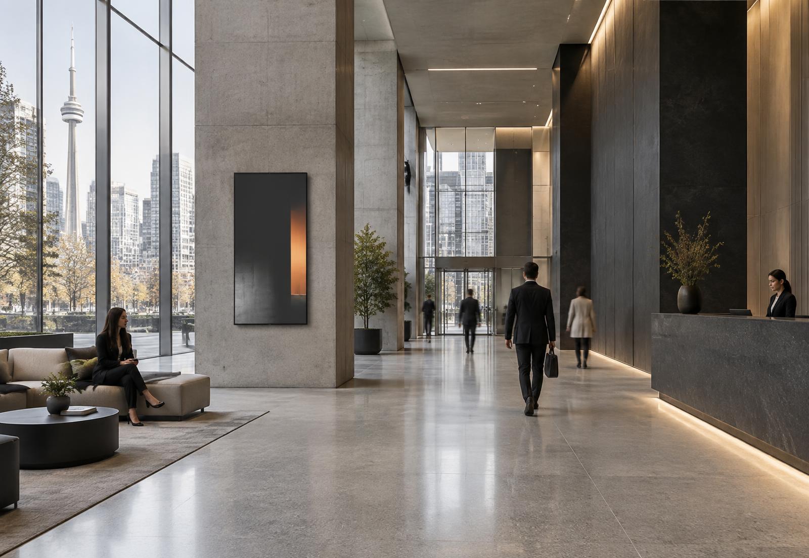 office property with integrated BITSCOM building communications